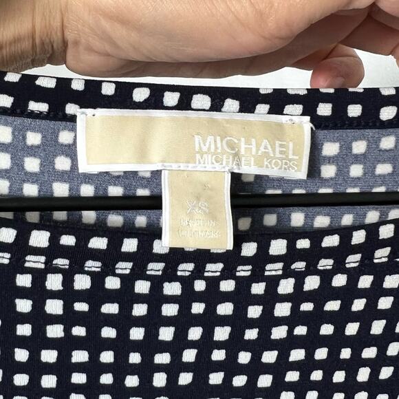 Michael Michael Kors XS Blue Print Women Dress - Picture 5 of 6